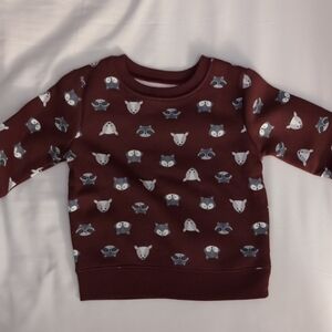 Garanimals Maroon Animal Print Sweatshirt